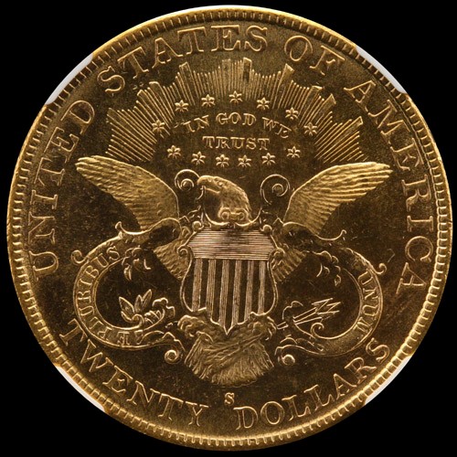 1896 S $20 MS | Coin Explorer | NGC
