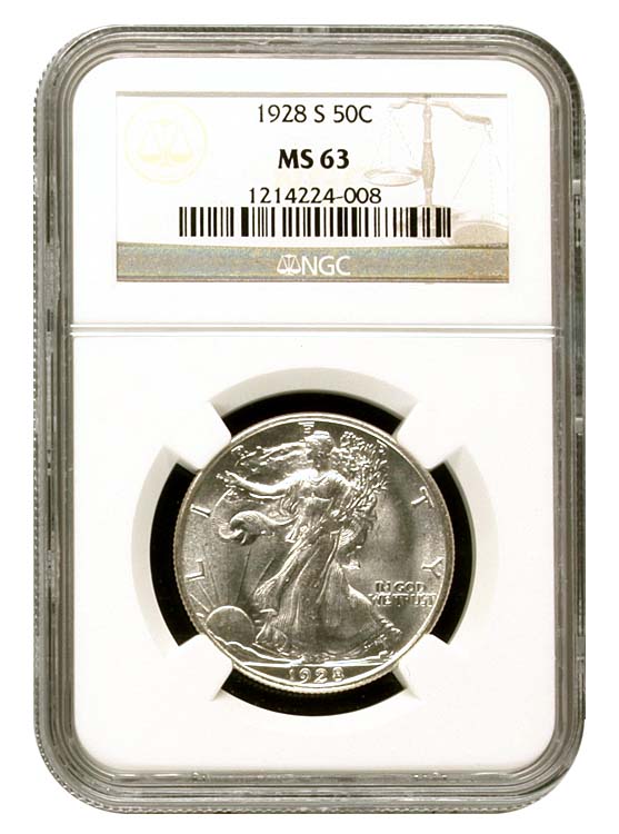 1928 S 50C MS | Coin Explorer | NGC