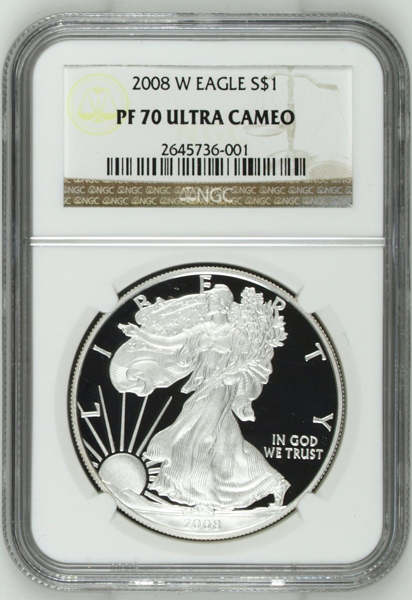 2008 W EAGLE S$1 PF | Coin Explorer | NGC