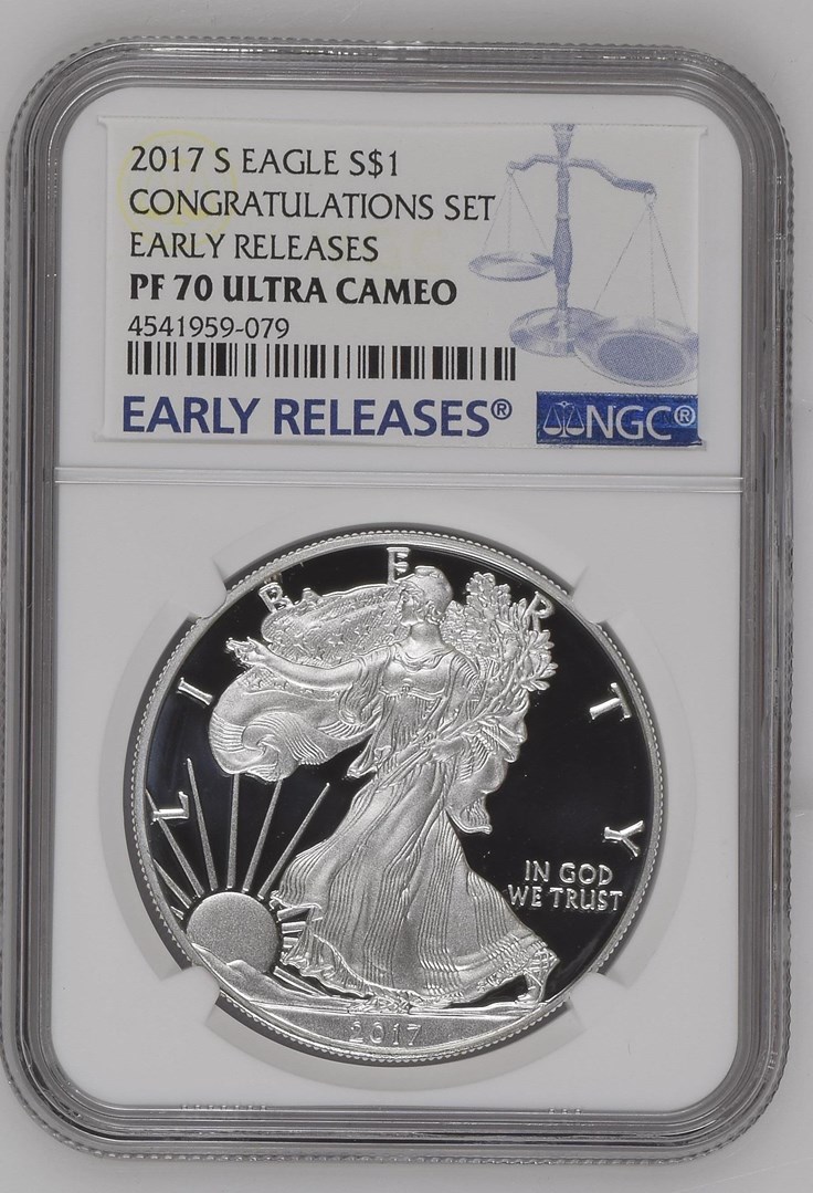 2017 S EAGLE S$1 PF | Coin Explorer | NGC