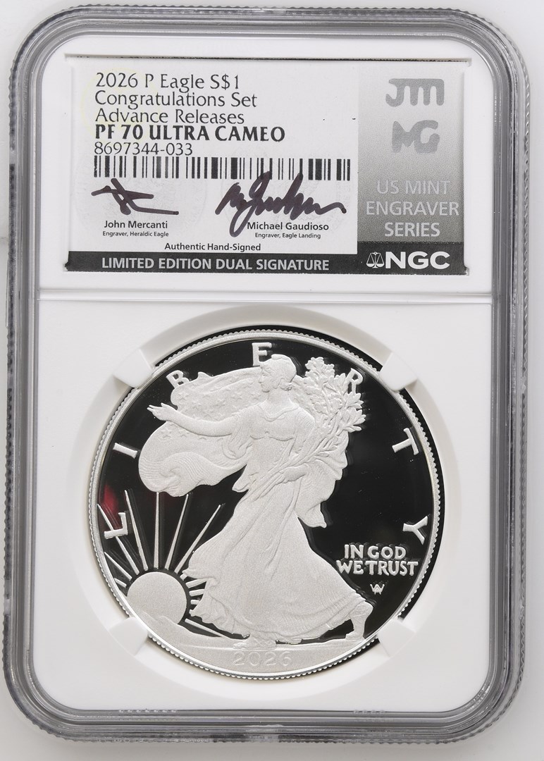 2026 P Eagle Congratulations Set S$1 PF | Coin Explorer | NGC