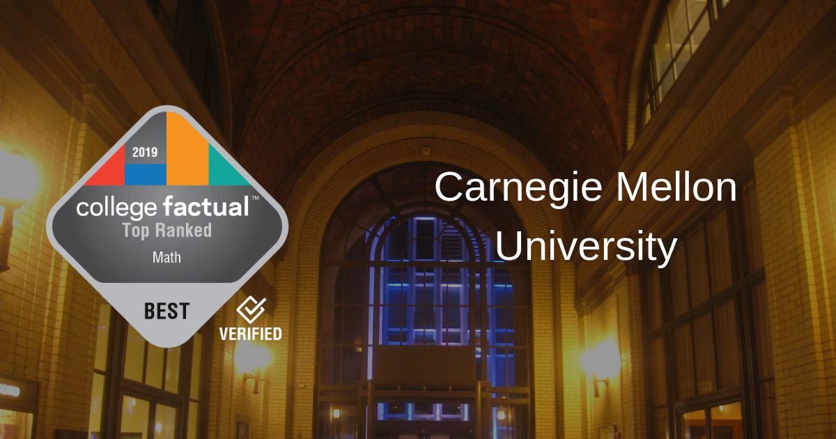 Carnegie Mellon Math Program in Top 10 of Country in 2019 Ranking