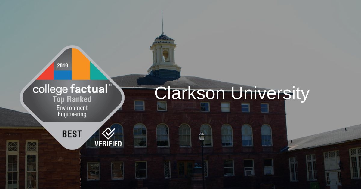 Clarkson Earns 2 Ranking for Environment Engineering Program in 2019