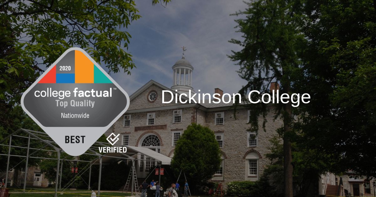 Dickinson College is a Top 100 Best College in the U.S. According to