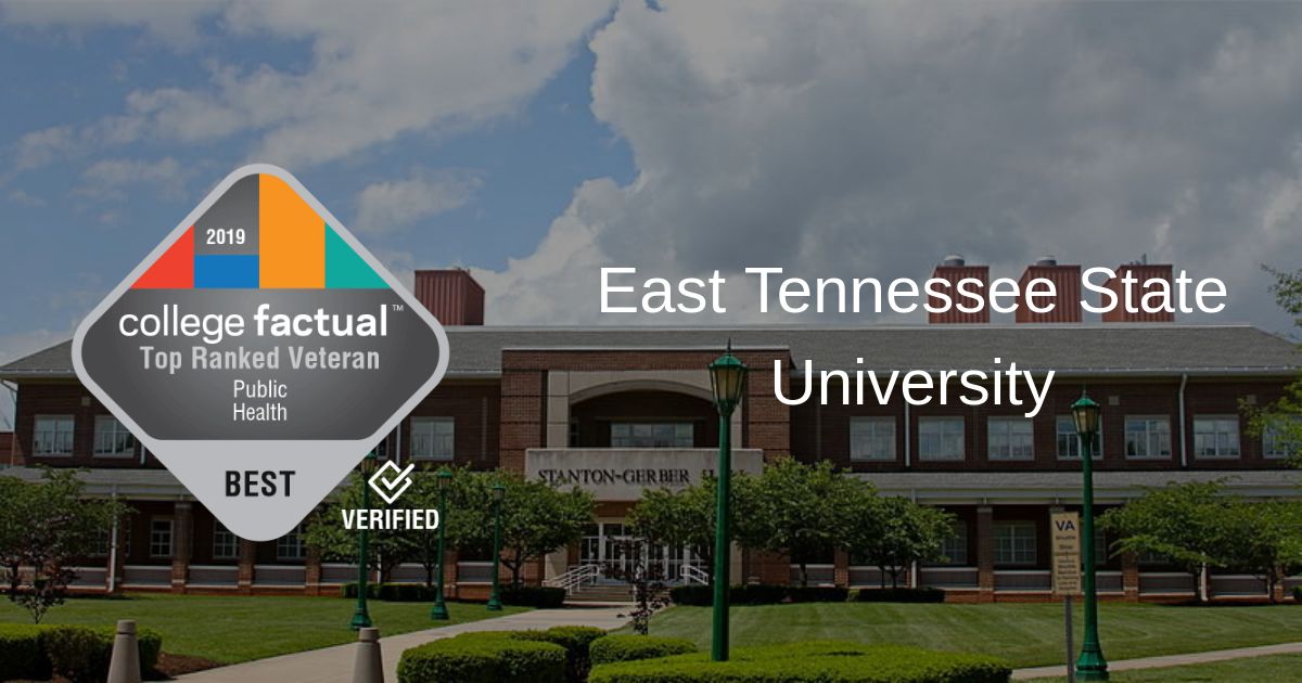 ETSU Ranked the 2019 Best Public Health School for Vets in Tennessee