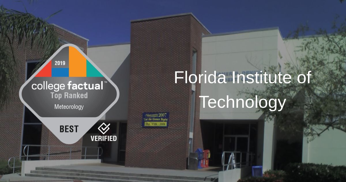Florida Tech Ranks 1 for Best Schools for Meteorology in Florida in
