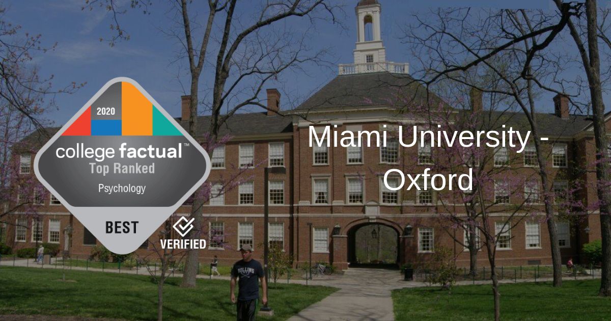 Miami of Ohio Ranks 3 for Best Psychology Programs in Ohio in 2020 Report College Factual