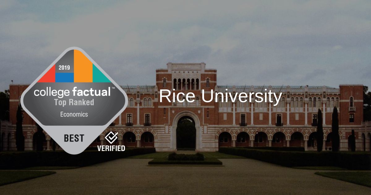 Rice Economics Program Is 12 in Nation; Best in Texas College Factual
