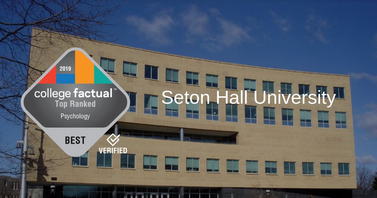 Seton Hall Earns 4 Rank in New Jersey for Its Psychology Program