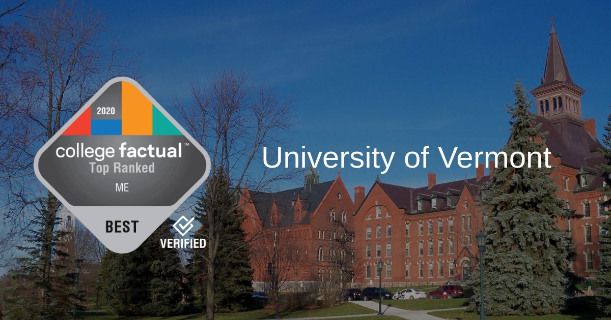 UVM Ranks 1 for Best Schools for ME in Vermont in 2020 Report
