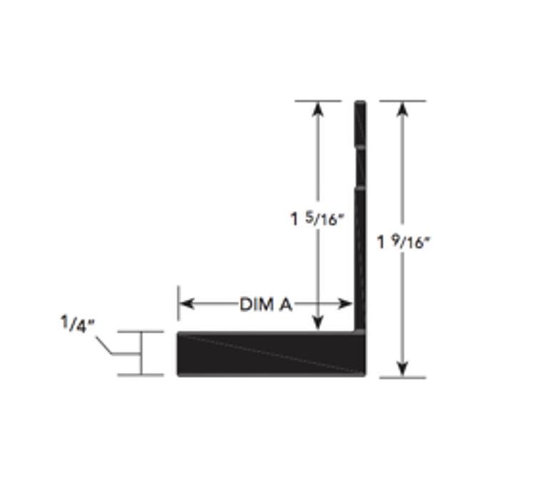 3/4 in x 10 ft Fry Reglet Millwork Post Termination at Colonial Materials