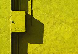 Yellow Metre Box by Bente Andermahr