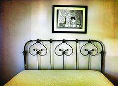 Rod Iron Bed by Craig J. Satterlee