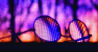 Glasses at Dusk by George Lee