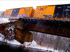 Snow Boxcars by Jan Wolyniak