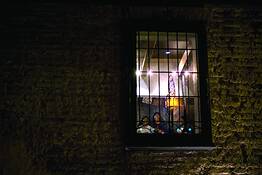 Three Women in a Window by Larry Kincaid
