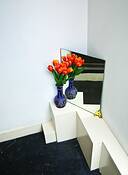 Tulips and Mirror by Lee Grossman