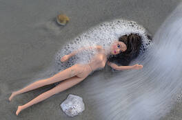Barbie in the Surf by Tim Mize