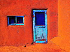 Taos Pueblo Door. New Mexico by Charlie Fisher