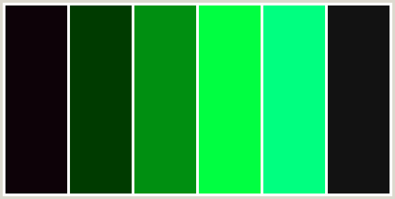 Black, Racing Green & Hot Green – Color Scheme #18486 | ColorCombos