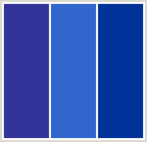 ColorCombo42 with Hex Colors #333399 #3366CC #003399