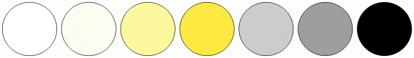 ColorCombo949 with Hex Colors #FFFFFF #FCFCF2 #FCF89D #FCEA42 #CCCCCC # ...