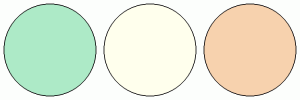 ColorCombo7998 with Hex Colors #ADEAC7 #FFFFED #F7D2AE