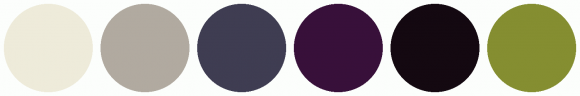 ColorCombo9901 with Hex Colors #EEEBDA #B1AAA0 #3F3D52 #38103A #140911 ...