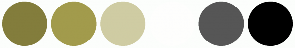 ColorCombo9954 with Hex Colors #837D3C #A29B4C #CFCCA3 #FEFEFD #565656 ...
