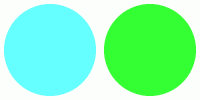 ColorCombo10675 with Hex Colors #66FFFF #33FF33