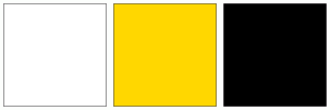 ColorCombo11172 with Hex Colors #FFFFFF #FFD700 #000000