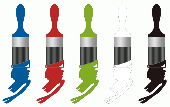 ColorCombo8877 with Hex Colors #005B9A #BD2626 #81AC25 #FFFFFF #201515