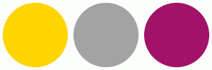 ColorCombo2023 with Hex Colors #FFD500 #A3A3A3 #A11368