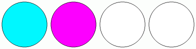 ColorCombo11628 with Hex Colors #00F7FF #FC00FF #FFFFFF