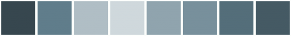 ColorCombo11885 with Hex Colors #37474F #607D8B #B0BEC5 #CFD8DC #90A4AE ...
