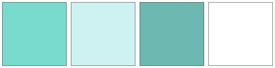 ColorCombo12271 with Hex Colors #79DBCE #CEF2F2 #6DB8B1 #FFFFFF