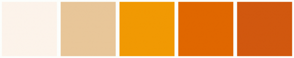 Ffe536 Color ColorCombo536 with Hex Colors #FCF3EA #E8C699 #F19903 #E06700 #D1580F