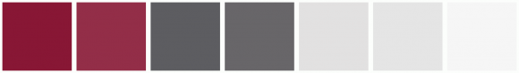 ColorCombo2633 with Hex Colors #881735 #932E48 #5D5D61 #686669 #E2E1E1 ...