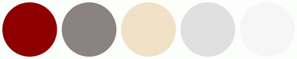 ColorCombo14244 with Hex Colors #8E0000 #8B8282 #F1E1C6 #E0E0E0 #F6F6F6