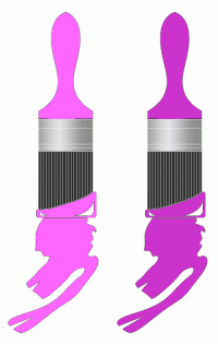 ColorCombo2742 with Hex Colors #FF66FF #CC33CC