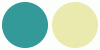 Color 339999 ColorCombo2920 with Hex Colors #339999 #EAEAAE