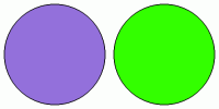 ColorCombo2959 with Hex Colors #9370DB #33FF00