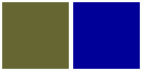 ColorCombo2973 with Hex Colors #666633 #000099