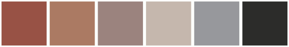 ColorCombo17568 with Hex Colors #985245 #AB7A63 #9B837E #C5B7AD #97989C ...