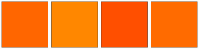 ColorCombo13879 with Hex Colors #FF6600 #FF8700 #FF4F00 #FF6B00