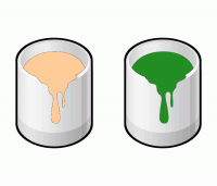 ColorCombo3121 with Hex Colors #FFCC99 #238E23