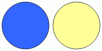 ColorCombo3331 with Hex Colors #3366FF #FFFF99