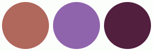 ColorCombo14513 with Hex Colors #B0675C #8F64AC #521F3F
