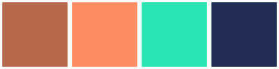 ColorCombo15648 with Hex Colors #B8684C #FF8D63 #28E5B3 #232D54