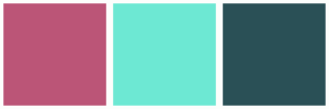 Color 16708 ColorCombo16708 with Hex Colors #BB5577 #6DE8D3 #2A5056